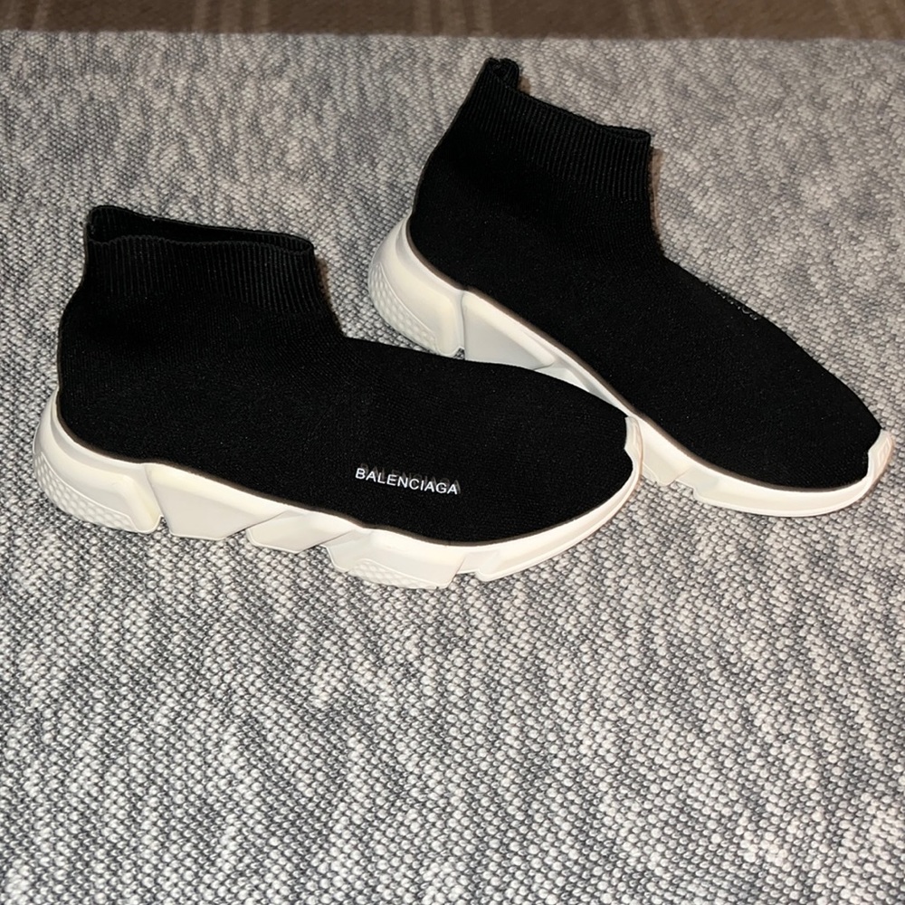 Balenciaga Womens speed knit high top sneakers